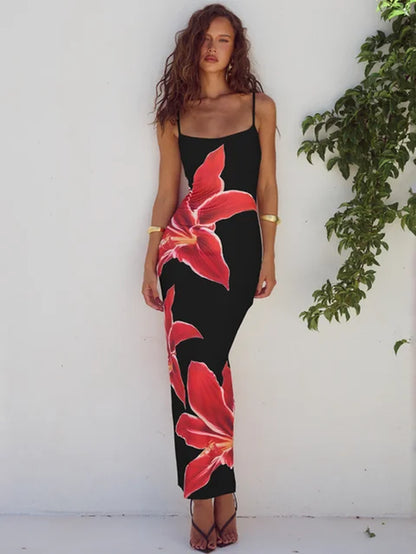 Floral Print Long Dress