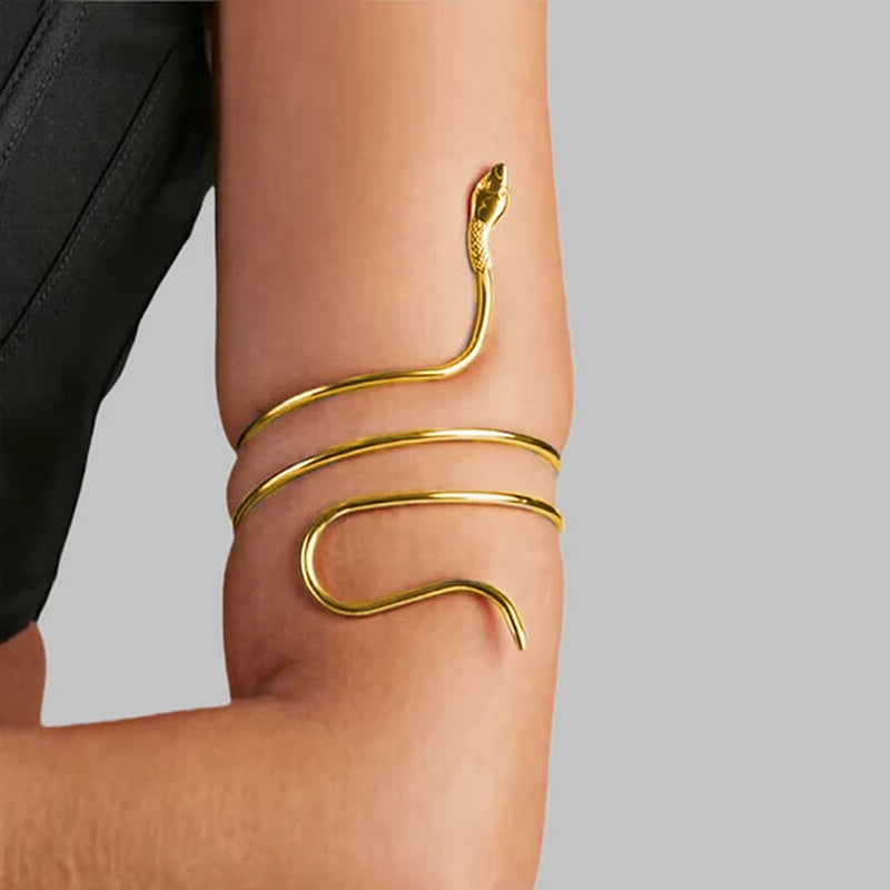 Coiled Snake Upper Arm Cuff