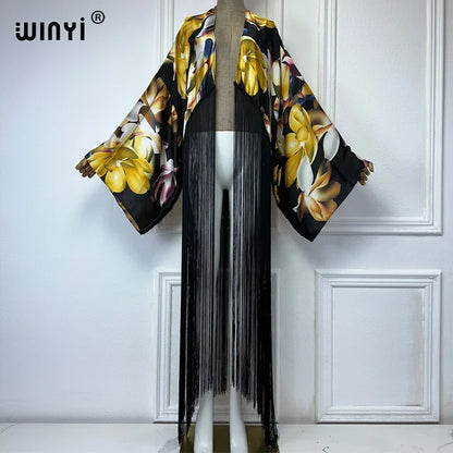 Kimono with Long Fringe