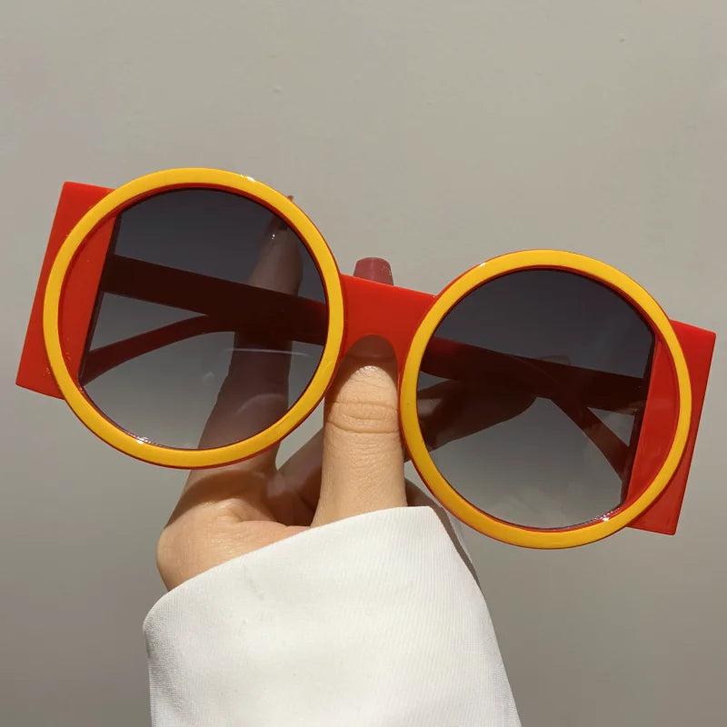 Round Double Color Sunglasses