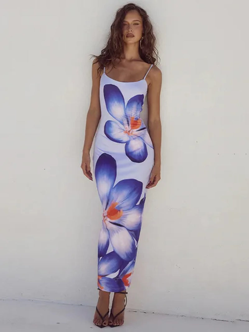 Floral Print Long Dress