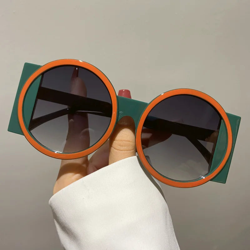 Round Double Color Sunglasses